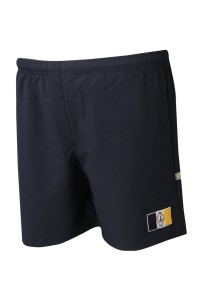 U357 製造男裝運動短褲 個性化橡筋褲頭運動褲 運動褲製服公司  淨色